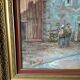 Henri Dufour - Oil on canvas, signed - Peasant couple