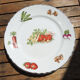 Old ceramic tableware service orchies moulin des loups – vegetable garden pattern – 25 pcs