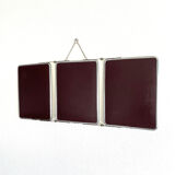 Miroir de barbier triptyque