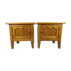 Vintage oak bedside tables