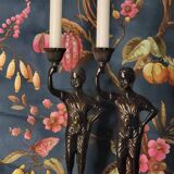 Statuette candle holder