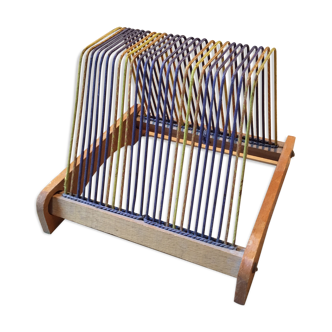 Door wood 60 - 70s vintage vinyl