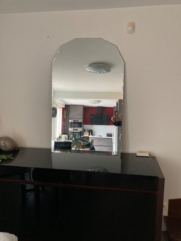 Miroir moderne biseaute 120x75cm