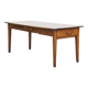 Table de ferme en chêne 2 tiroirs, début du 19e siècle