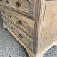 Raw wood chest of drawers