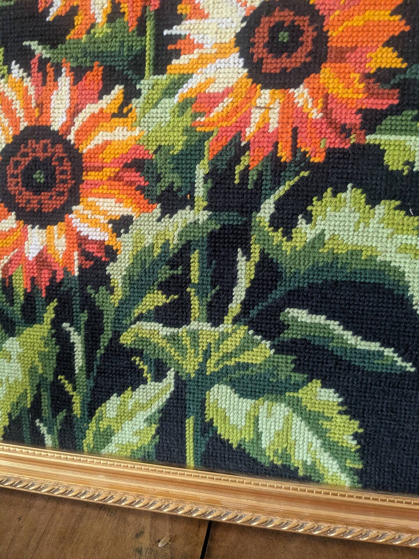 Vintage sunflower tapestry