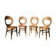 Série de 4 chaises bistrot Baumann mouette
