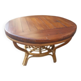 Round garden coffee table