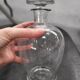 Vintage engraved glass carafe