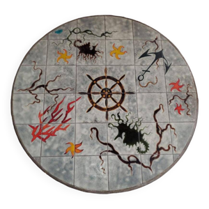 Table rotin céramique - minnet