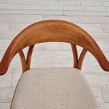1960s, Danish design, armchair, teak wood, wool, original very good condition