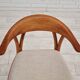Fauteuil, bois de teck, laine