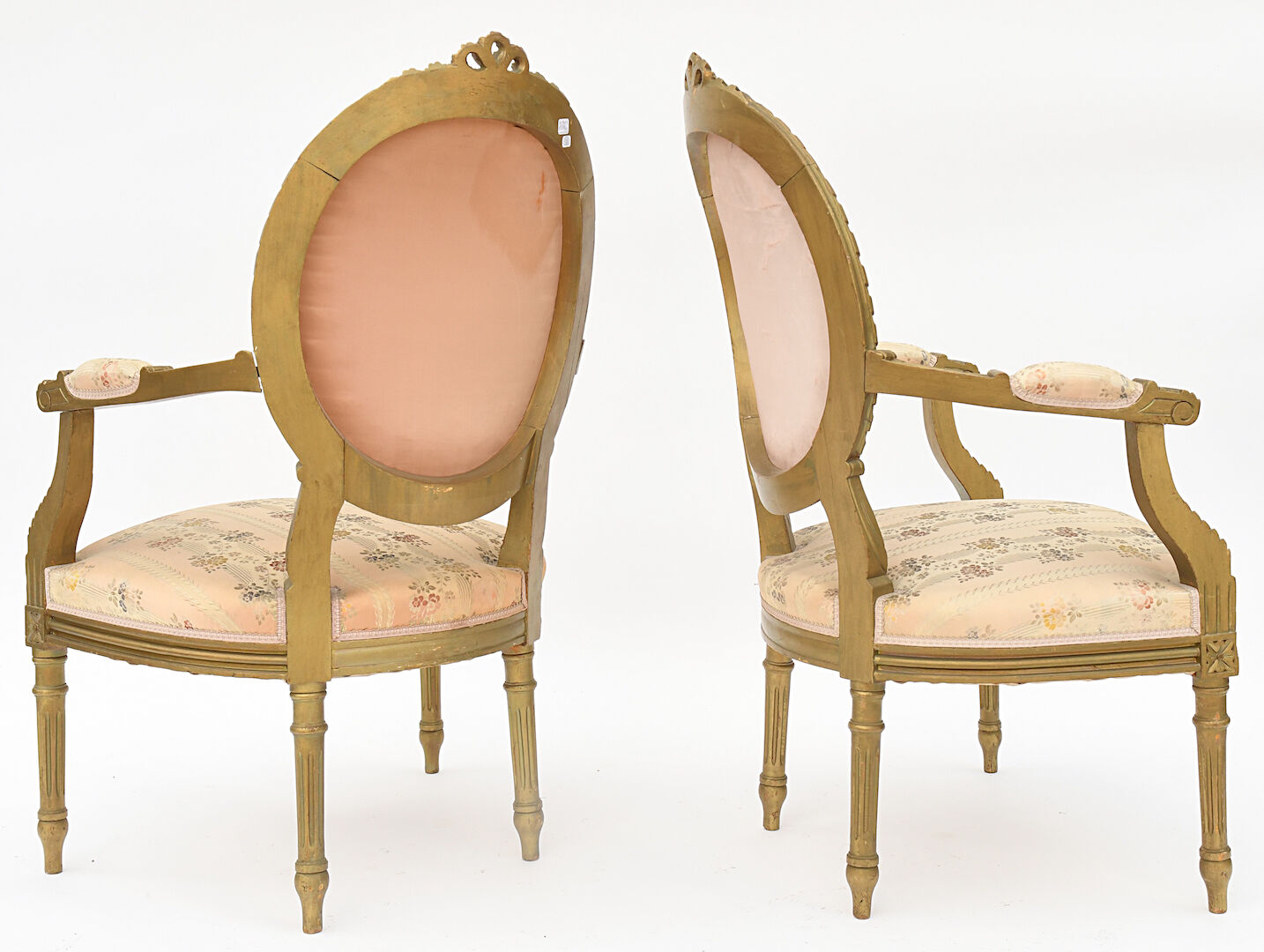 Gilded wooden living room in Louis XVI style