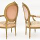 Gilded wooden living room in Louis XVI style