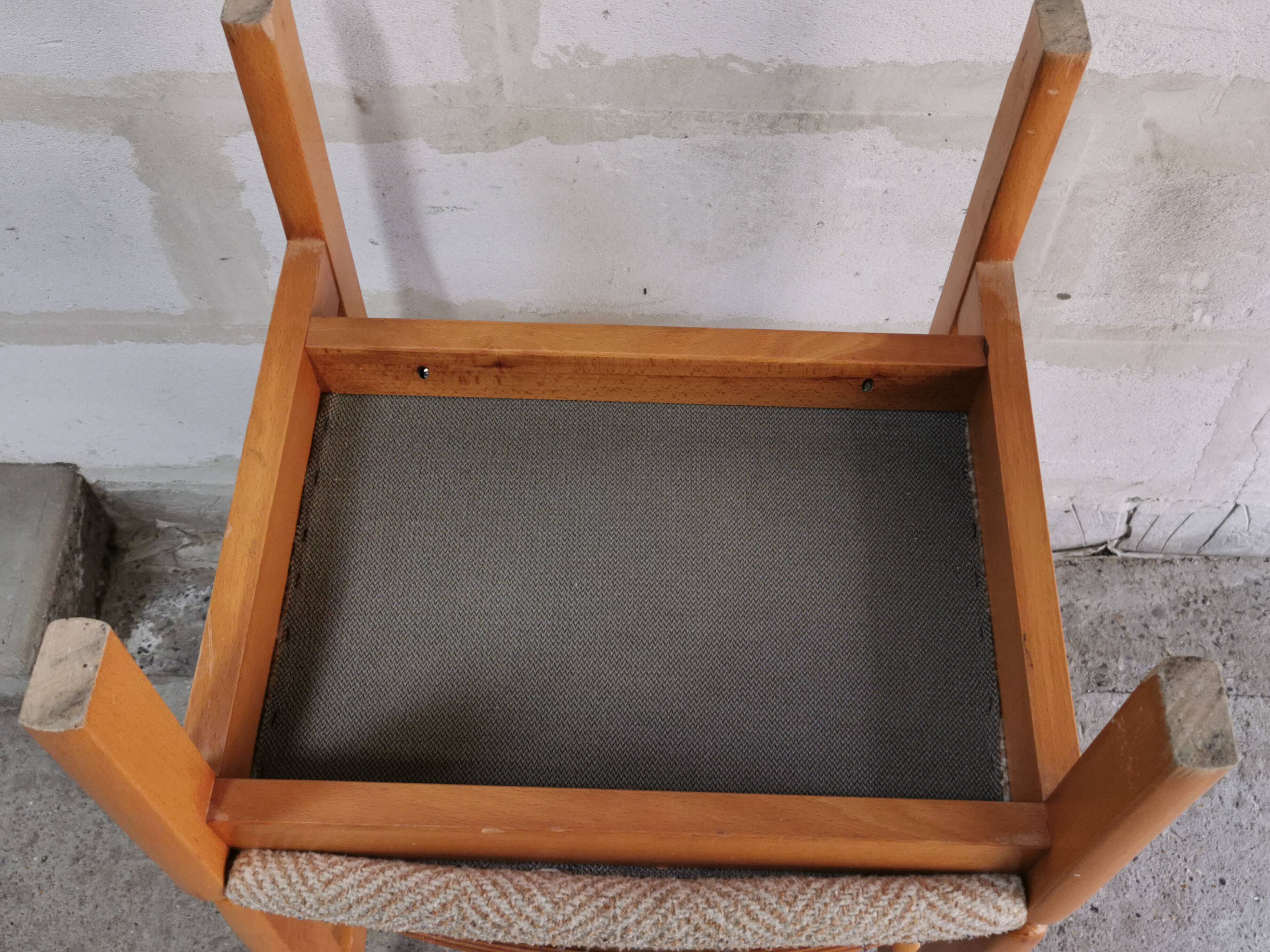 Pair of vintage low chairs