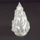 French Art Deco Opaque Glass Flame Shade • Vintage Lamp Shade Replacement