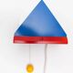 Set de lampes murales Stoja multicolores de style Memphis en métal peint par IKEA x Sottsass, années 1980.