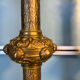 Paire de chandeliers néo-gothiques h=42cm