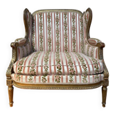 Fauteuil - Bergère à oreilles style Louis XVI "JANSEN"