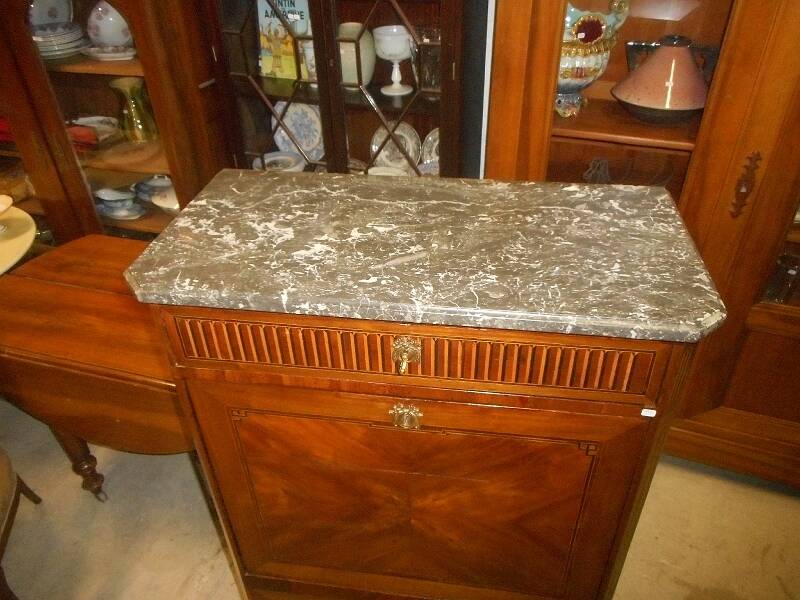 Secretary louis xvi marble tray from the 19th century