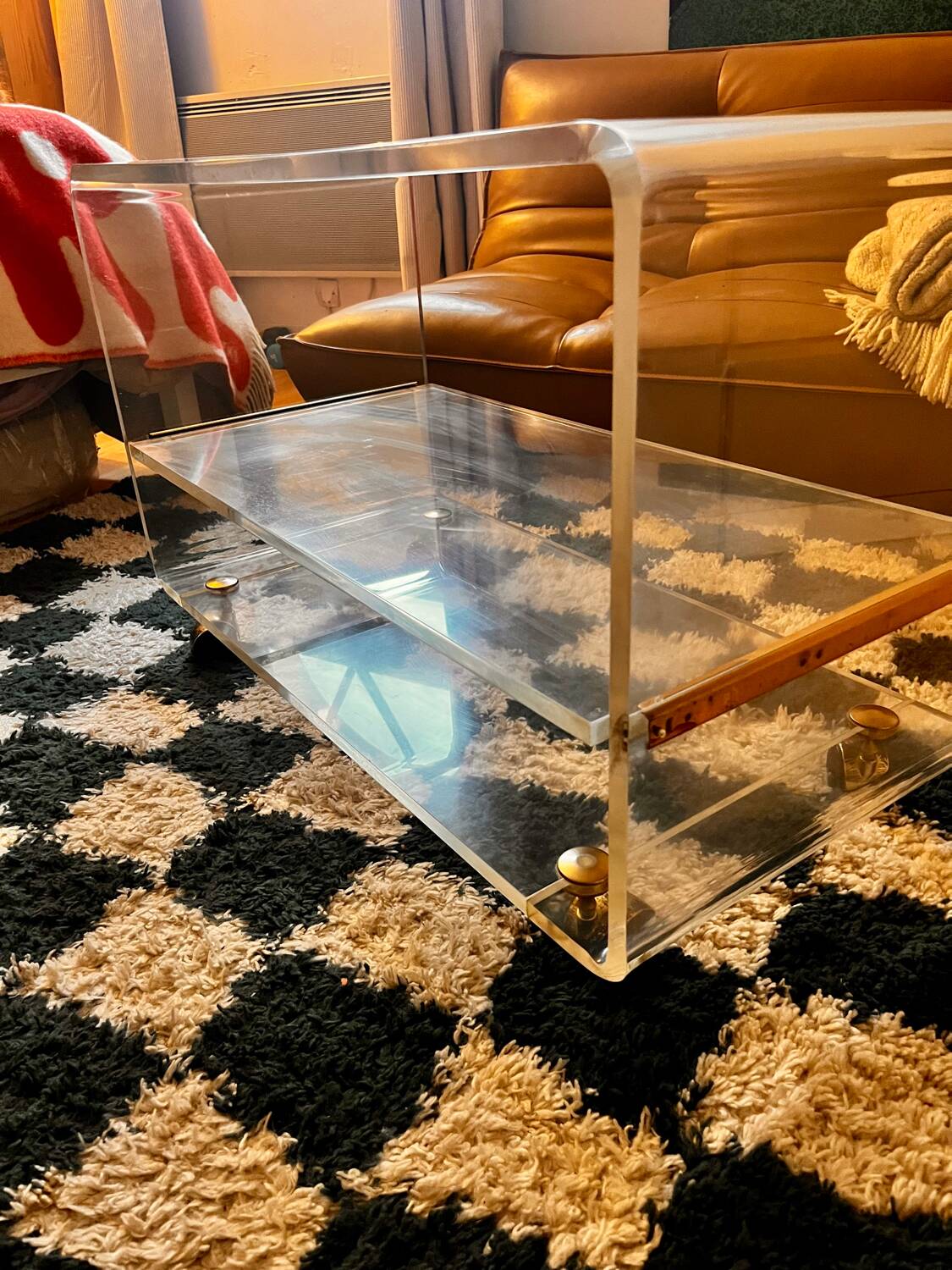 1970s Plexiglass coffee table