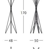 Coat rack ZANOTTA Aster - 6 hooks