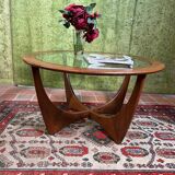Mid century retro vintage teak round coffee table by GPlan 1960