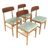 Set of 4 Scandinavian teak chairs, Sweden, 1960