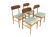 Set of 4 Scandinavian teak chairs, Sweden, 1960