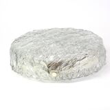 Large round frosted glass ceiling light, Murano, Kaiser, Germany, 1970s.