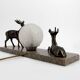 Veilleuse Art Déco aux cerfs – vers 1930