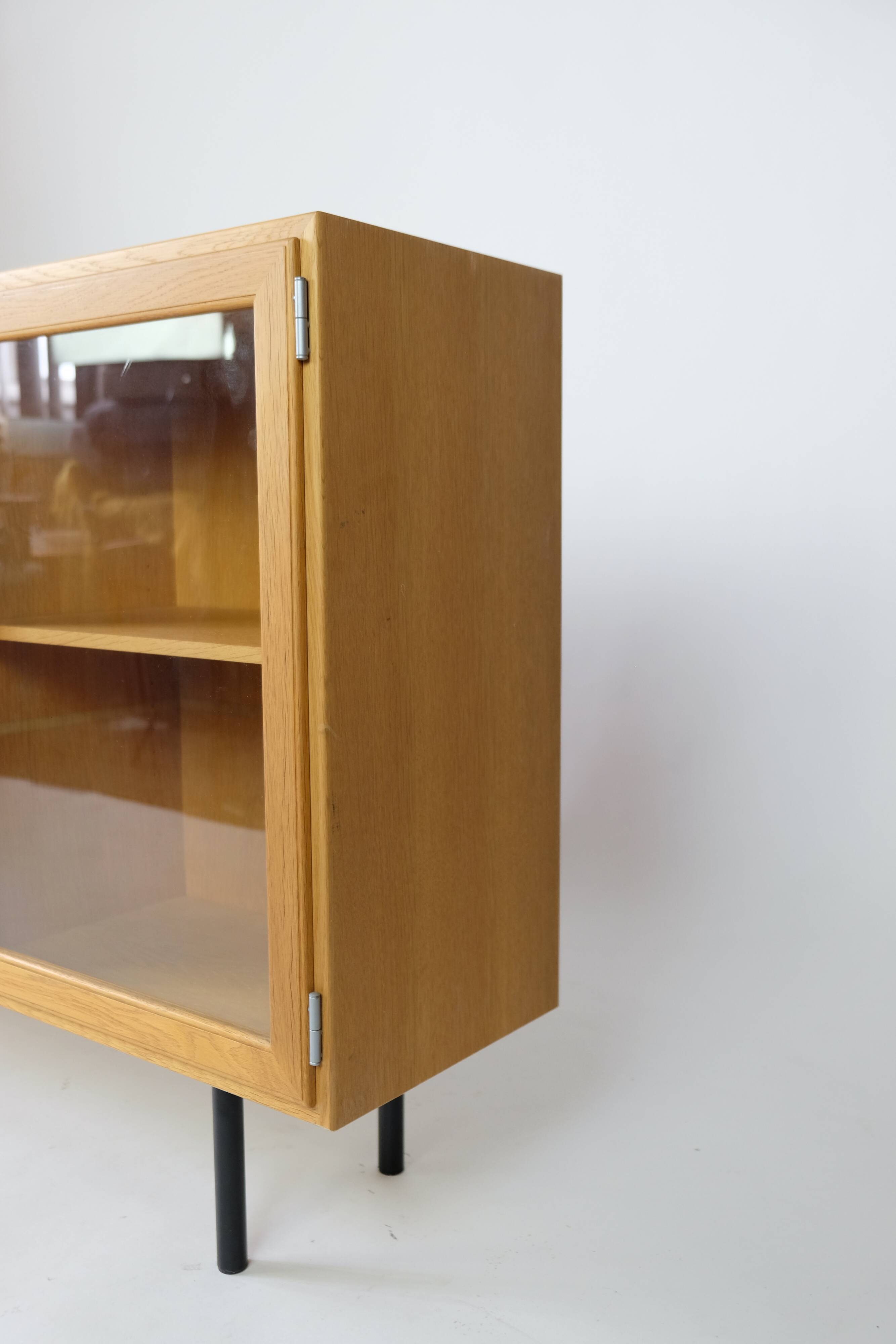 Vintage Sideboard Vitrine Eiche Danish Design 70er Dänisch 70s