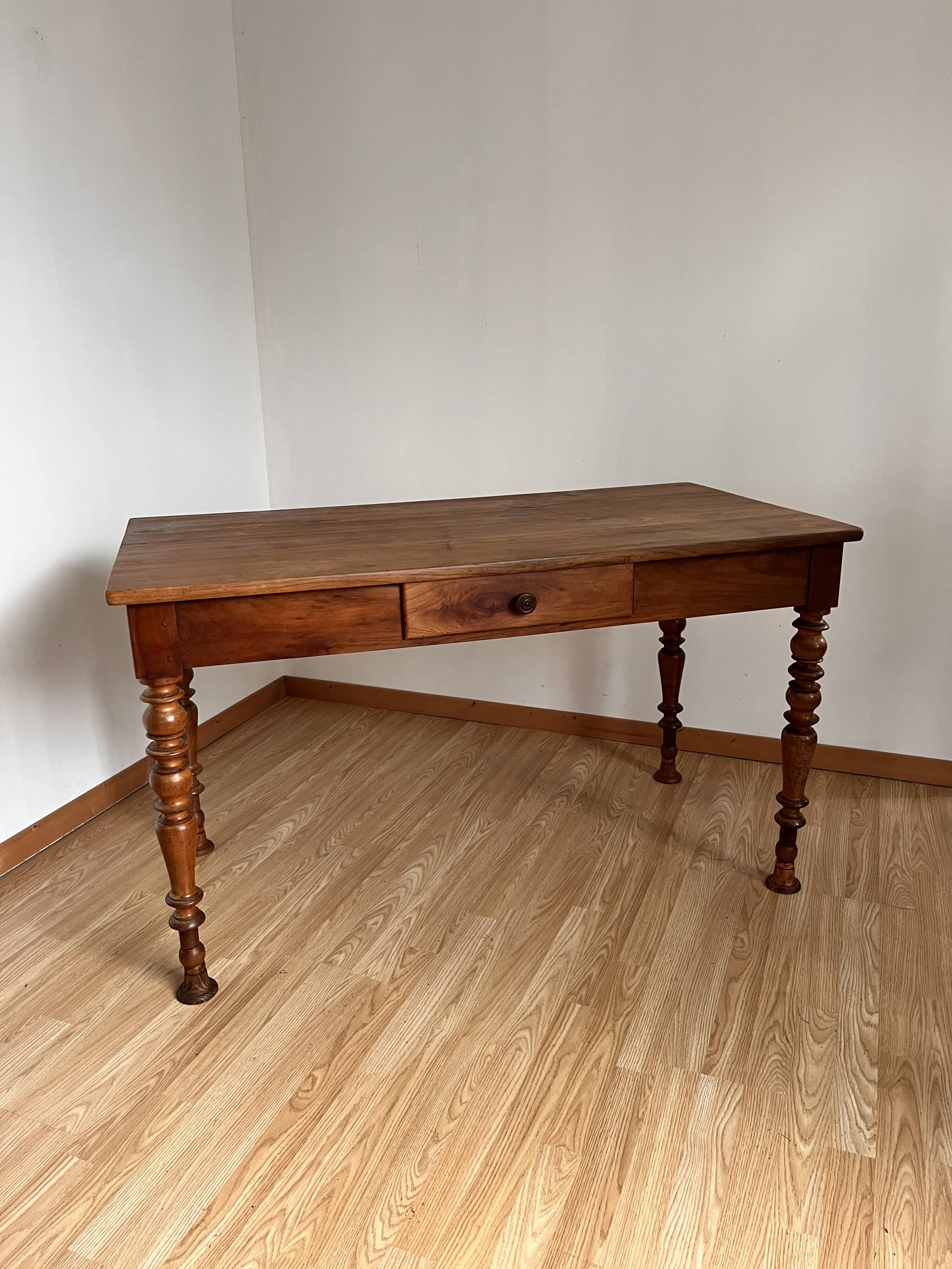 Farm table in cherry wood