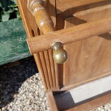 Old solid oak coat holder