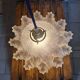 Vintage frosted glass lampshade pendant light