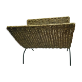 Braided straw magazine holder