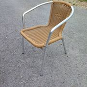 Chaises scoubidou et aluminium