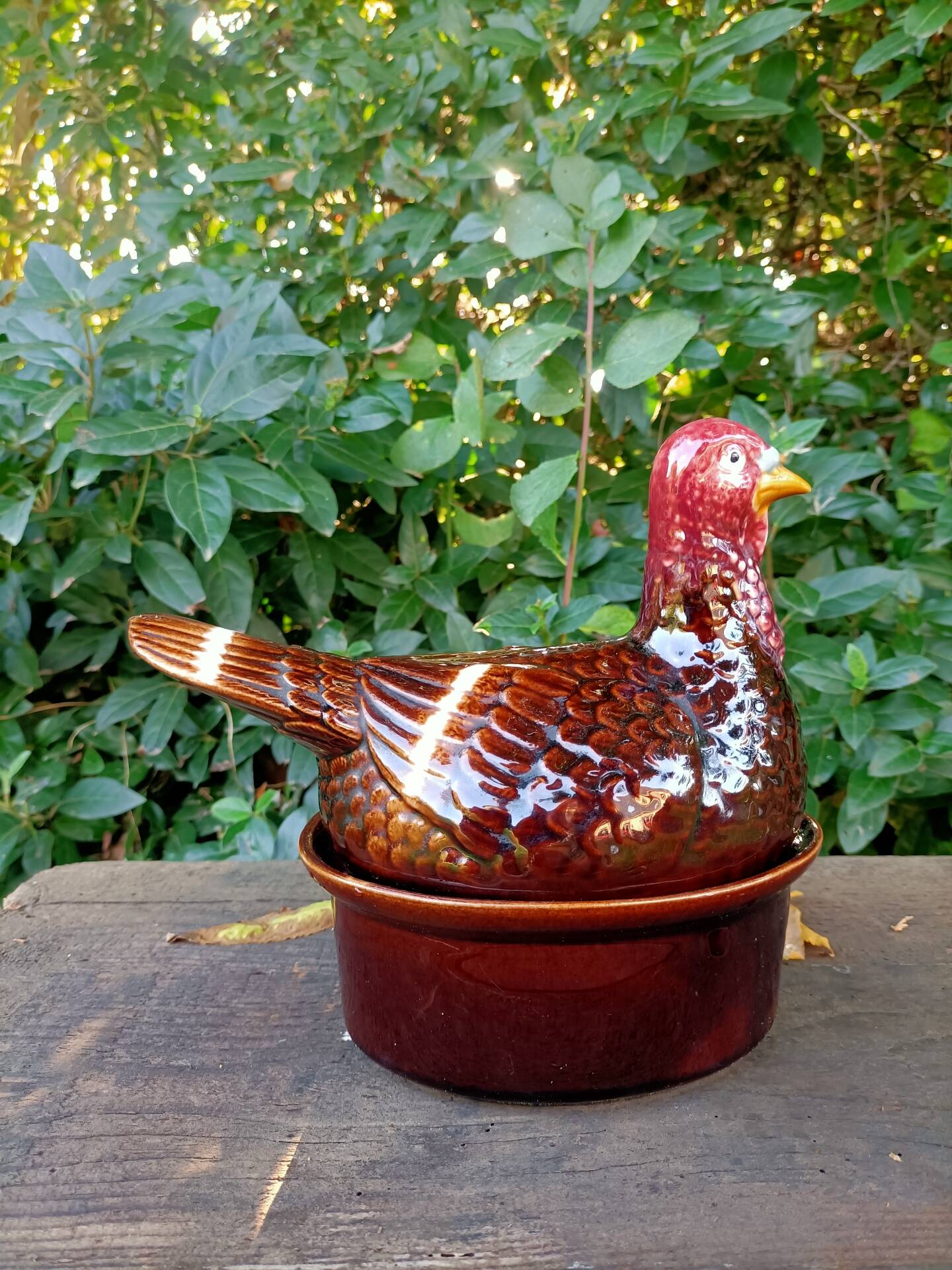 Retro zoomorphic terrine turkey