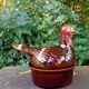 Retro zoomorphic terrine turkey