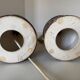 Vintage stoneware table lamps by Jette Hellerøe for Axella, 1960s, set of 2