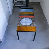 "Sun" coffee table - Roger Capron - 1975