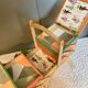 Vintage worker, sewing box with compass feet, 70s Scandinavian style.