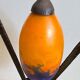 Art Deco lamp by Muller Frères Lunéville, signed glass, 1920.
