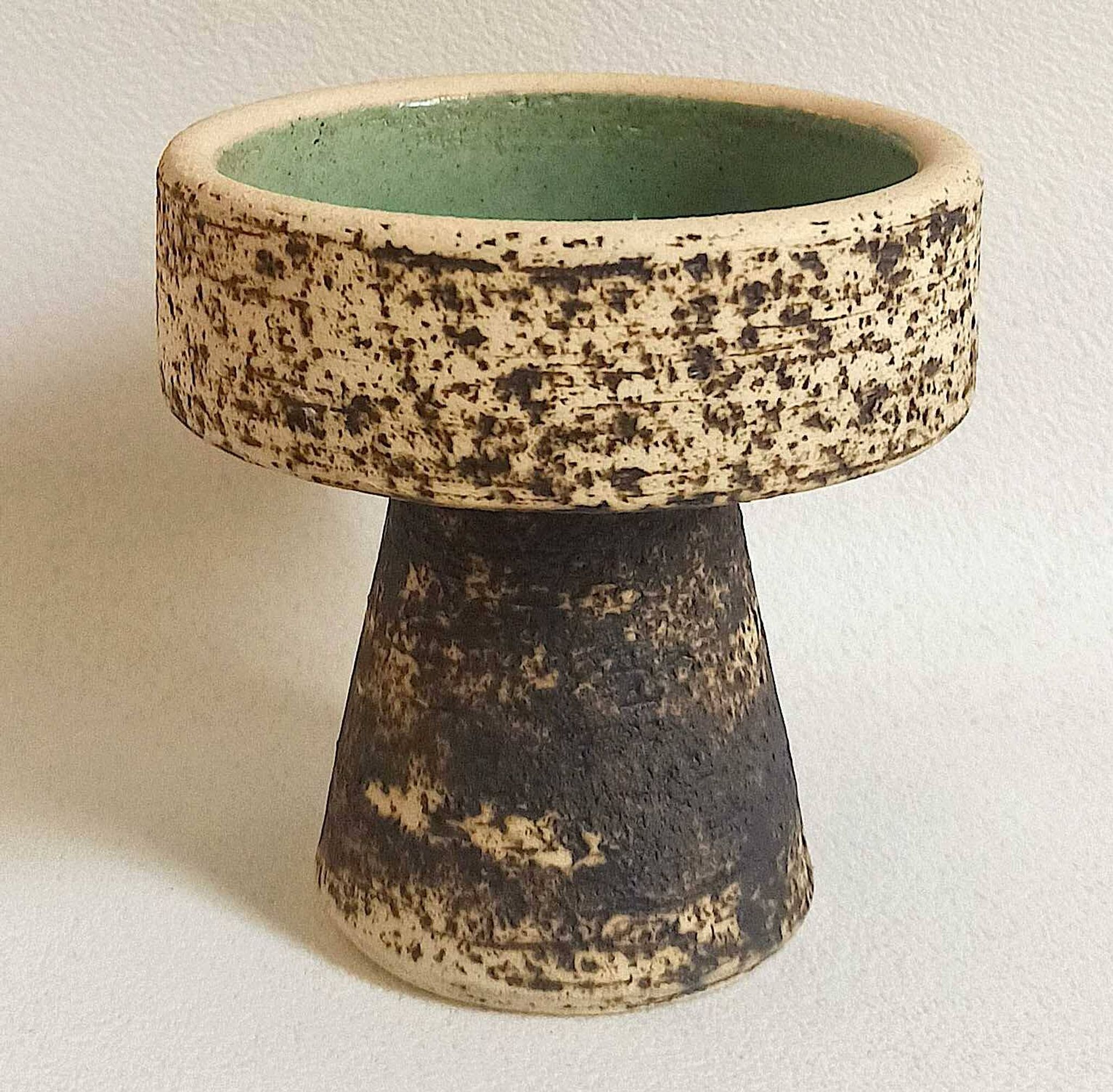 Bougeoir forme coupe de  Pieter Groeneveldt Années 60 Hauteur 9 cm