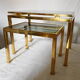 2 nesting tables by Guy Lefèvre for the Maison Jansen of the 70s