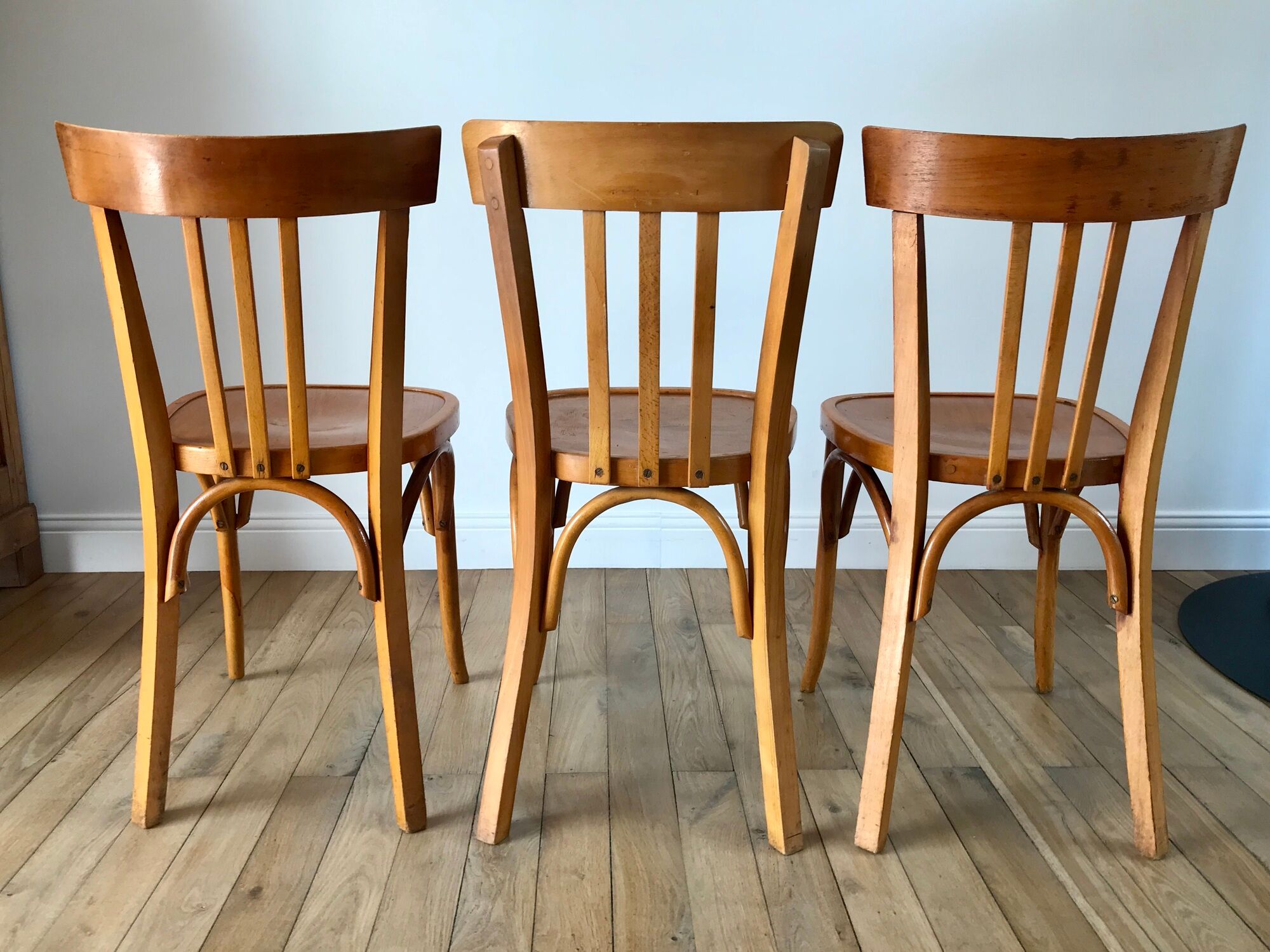 Set of 3 Luterma bistro chairs 50s