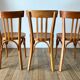 Set of 3 Luterma bistro chairs 50s