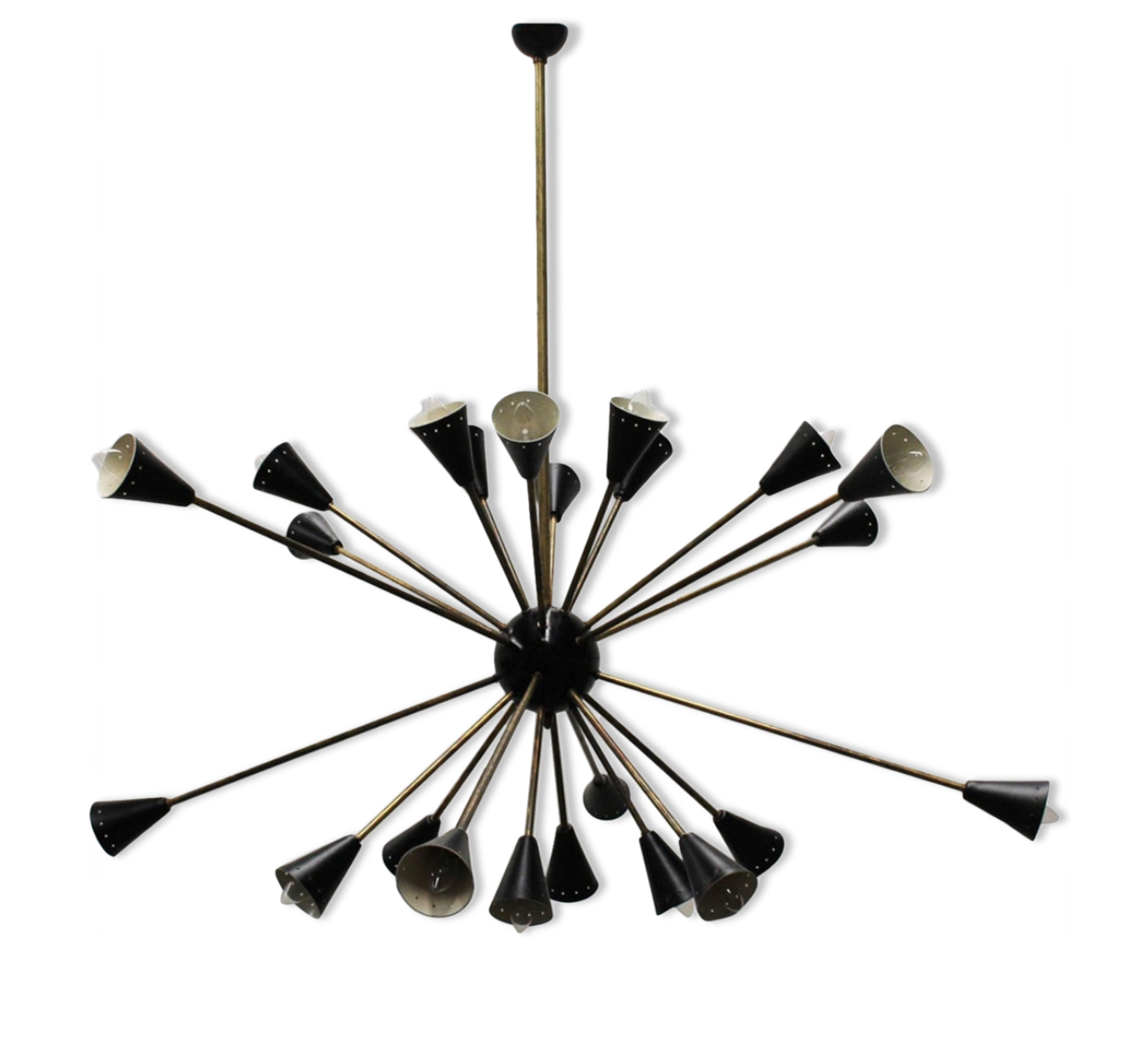 Sputnik chandelier 24 arms black