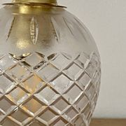 Vintage tulip walker in chiseled glass