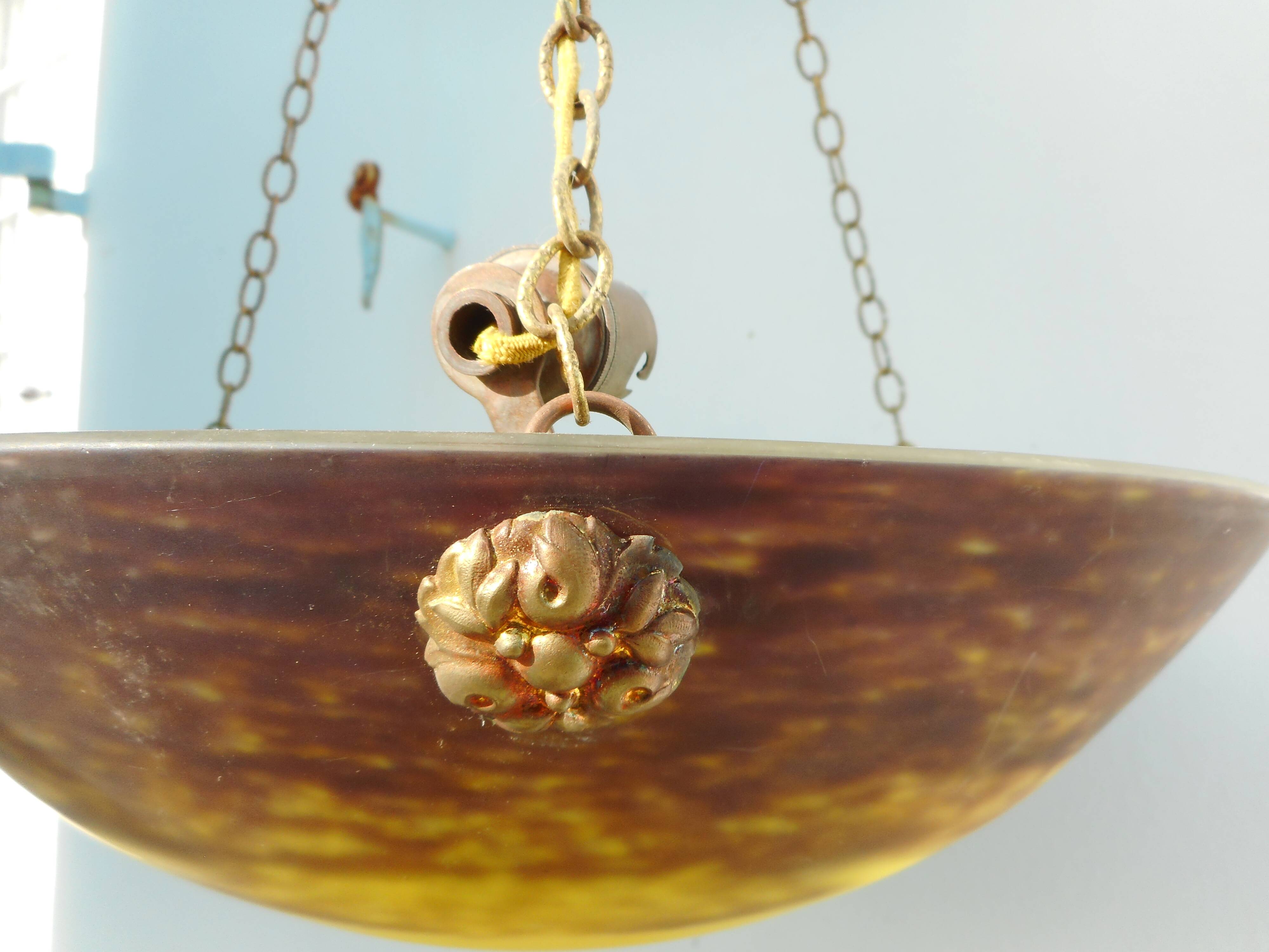 Colorful glass hanging